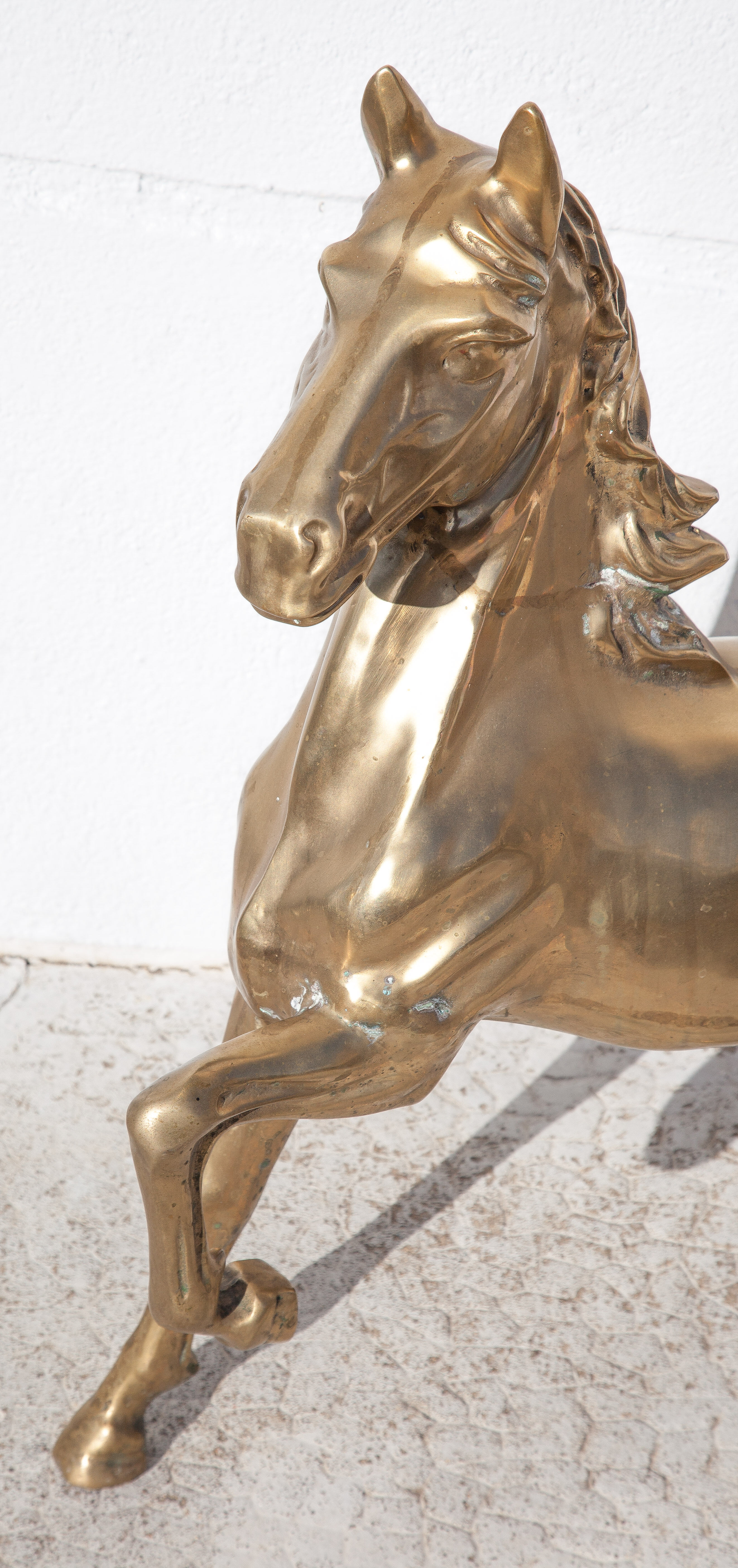 Xl brass horse