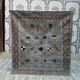 Small Moroccan rug, blue kilim, flat woven rug, interior decoration, free shipping.
