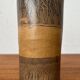 Vintage German brutalist studio pottery vase, 1979