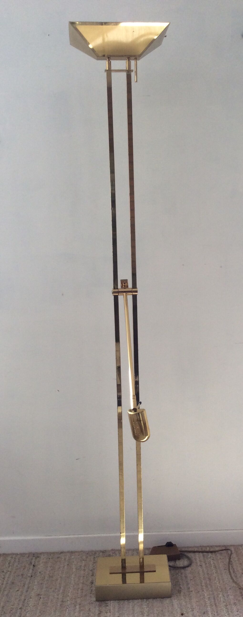Deknudt brass floor lamp from the 70s