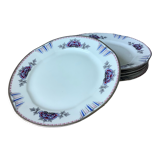 Limoges porcelain plates UML art deco