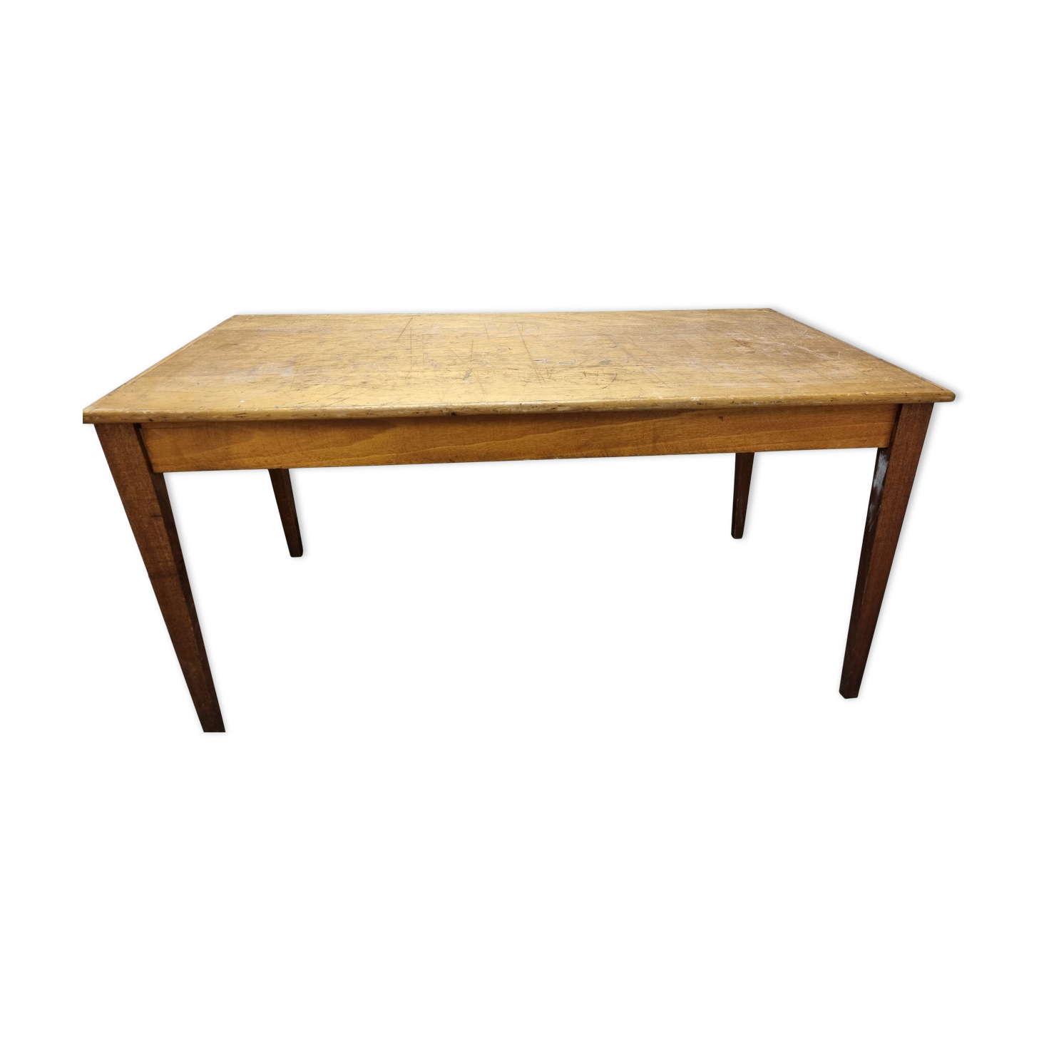 Old wooden administration table