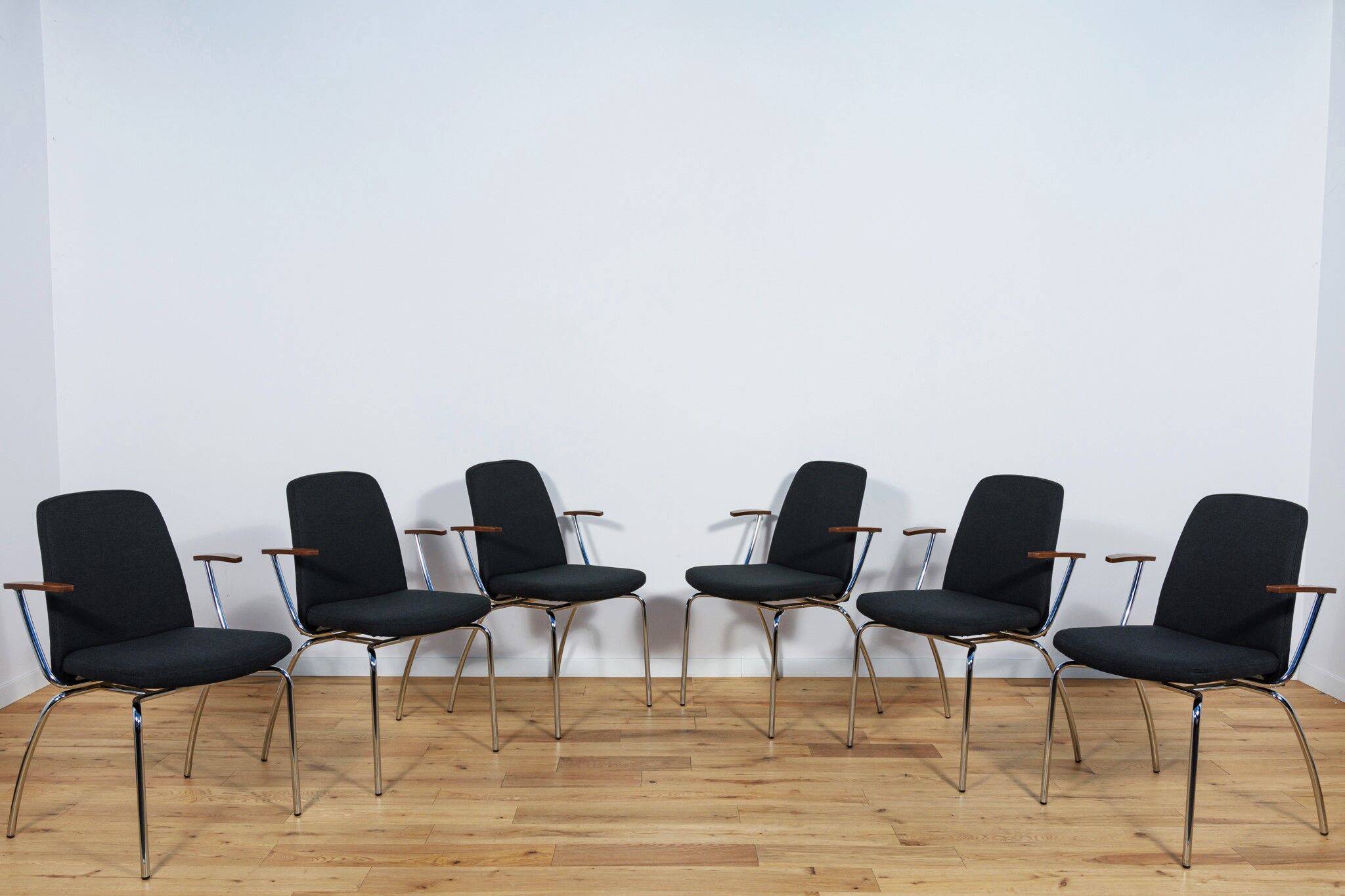 Danish Conference Armchairs, Cube Design, 2010s, Set of 6