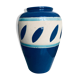 Blue ceramic vase