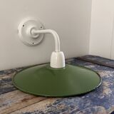 Enameled sheet metal wall light