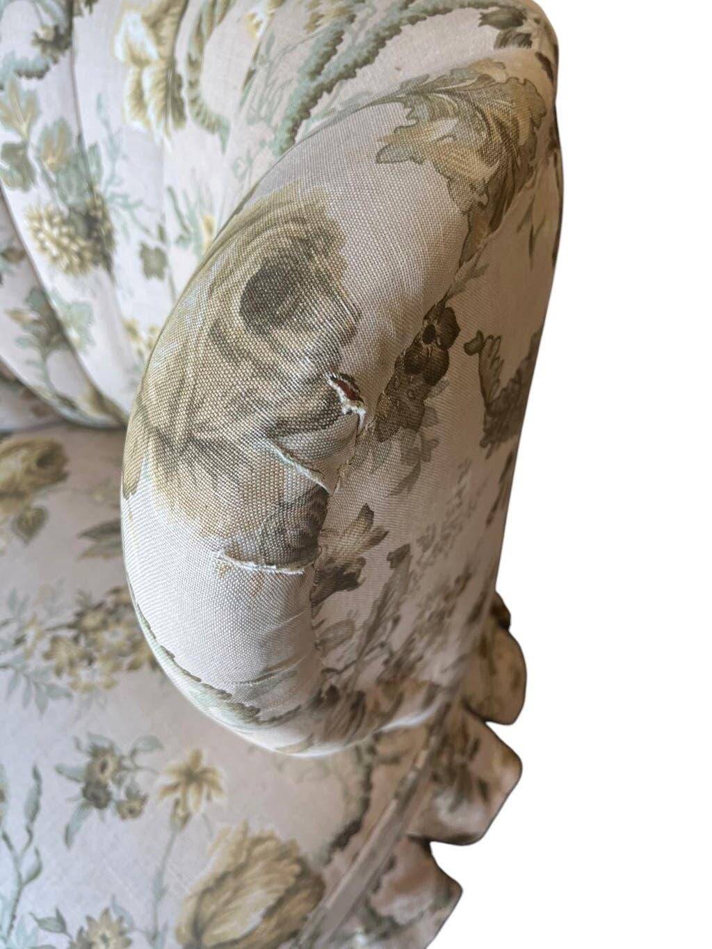 Vintage floral patterned cocktail chairs/armchairs