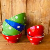 Porcelain bowls Longchamps polka dots