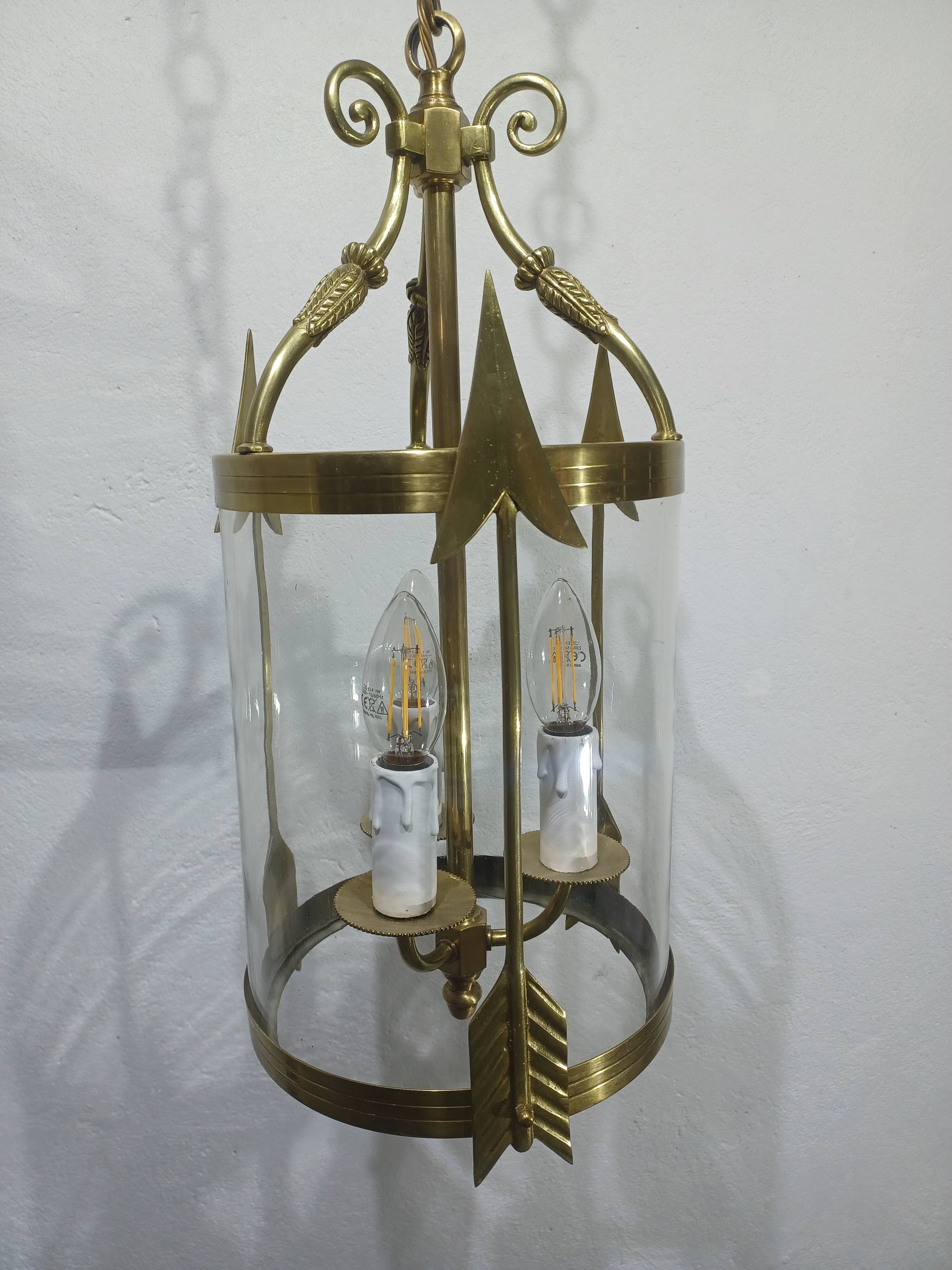 Empire Style 3-Light Bronze Lantern