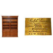 Ralph Lauren extra large open library in hardwood