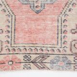 4x7 Pale Red & Beige Rustic Vintage Rug, 129x217Cm