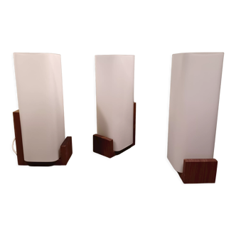 3 wall lamps, Louis Kalff for Philips, 1960