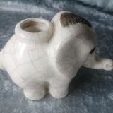 Former pyrogen art deco faience crackthe shape of elephant
