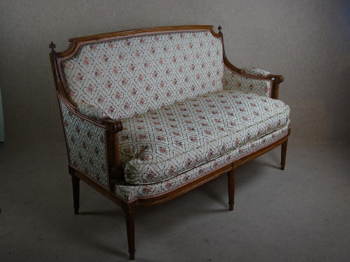 Wooden bench XVIIIth, Louis XVI