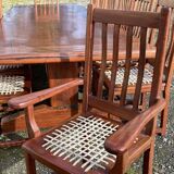 Mahogany set (ipe) composed of a table, 14 chairs and 2 armchairs - work from the 70s