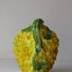 Yellow grape vintage barbotine jug