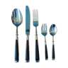 Cutlery cutlery for 10 guests Guy Degrenne in stainless steel and Bakelite, 1980s