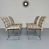 Set of 4 old Saporiti Italia chairs from the 1970s, Ernes design