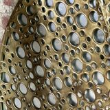 Sun mirror in gold metal Diam 100 cm