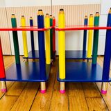 Set of 4 “Crayon” bedside tables - 1980s - Pierre Sala