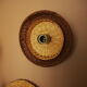 Wicker wall lamp - unique basketry pieces
