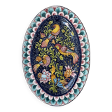 Grand plat décoratif de Baffoni Gubbio Italie