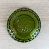 6 amber green cups