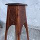 Sculpted wooden plant stand in Art Nouveau style, circa 1910.