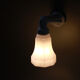 Wall lamp gooseneck porcelain ceramic tulip opaline glass white