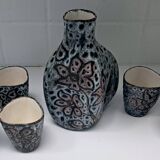 Ceramic orangeade service from Vallauris, made by Camos.