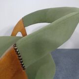 Beech chair in green, 1960s