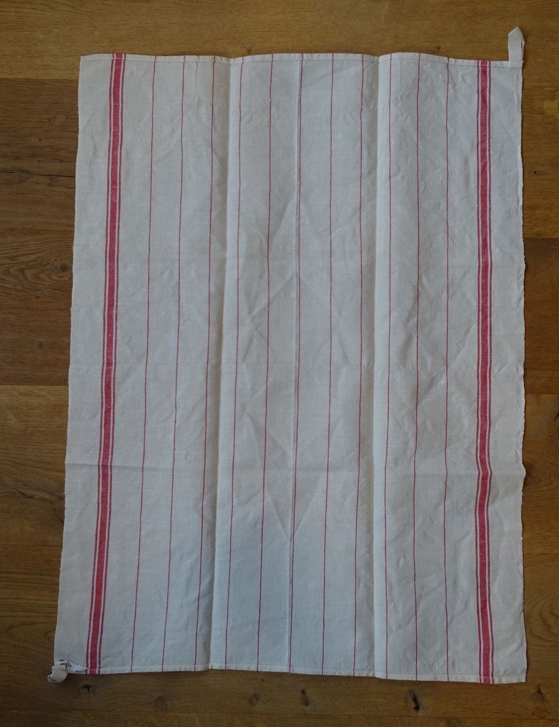 Lot of two old linen towels - Bragard Etiquette in Epinal - circa 1920-1930