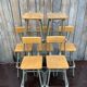High industrial stools (60cm) – ideal for your project – green frame