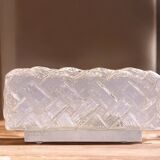 Pair rectangular ceiling or wall flush mount lamps