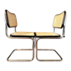2 chairs Marcel Breuer B32 Cesca 1970