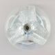 Space Age Glass Ceiling Light 'Wave' Model by by Koch & Lowy for P&P, 1970s