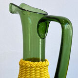 Pitcher blown glass and scoubidou threads