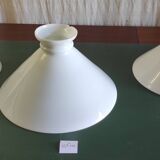 Set of 3 opaline lampshades - early 20th century