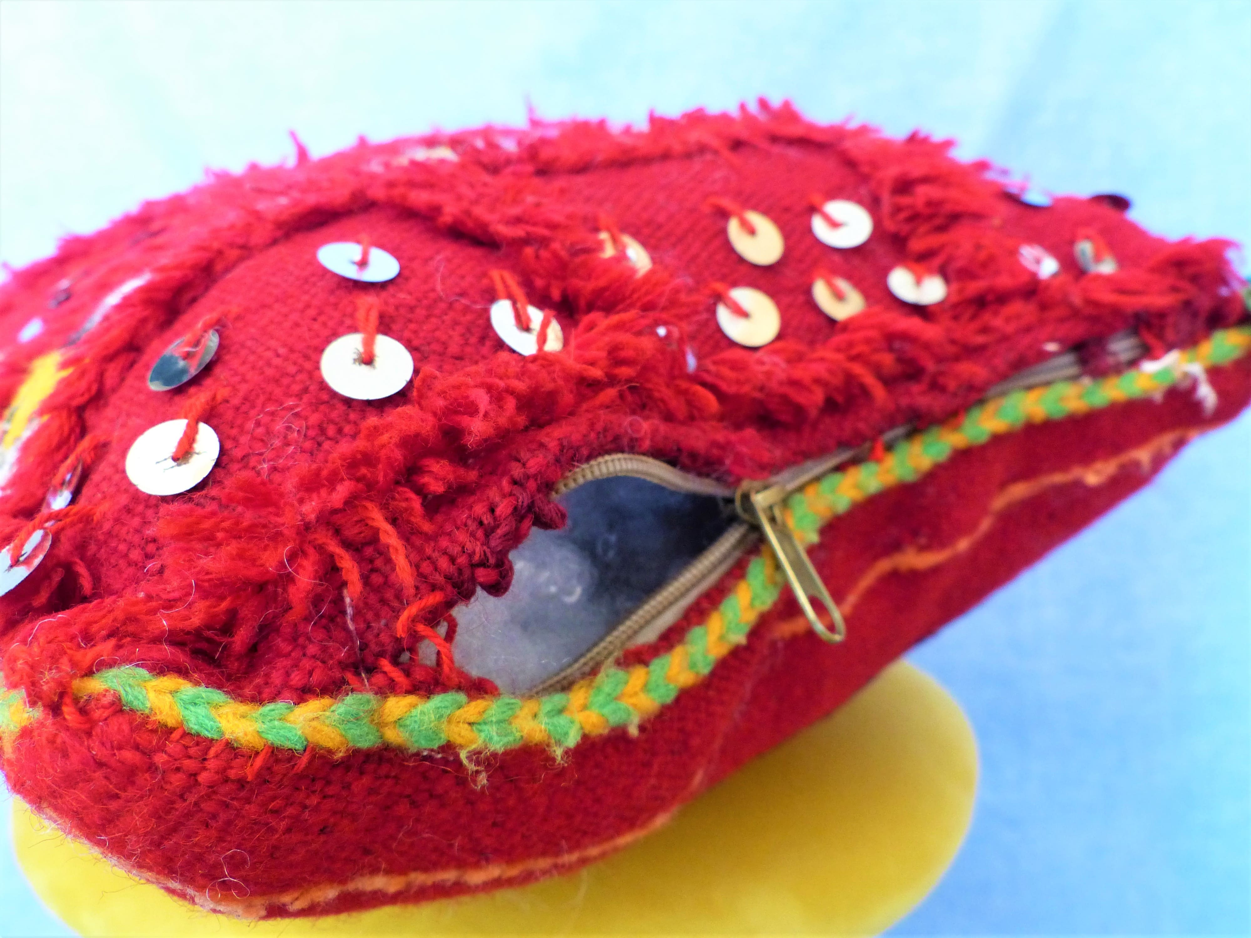 Red berber cushion Beldi Chiba