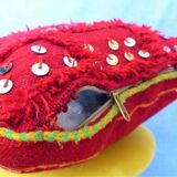 Red berber cushion Beldi Chiba