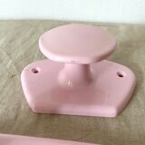 Vintage pink wall coat racks