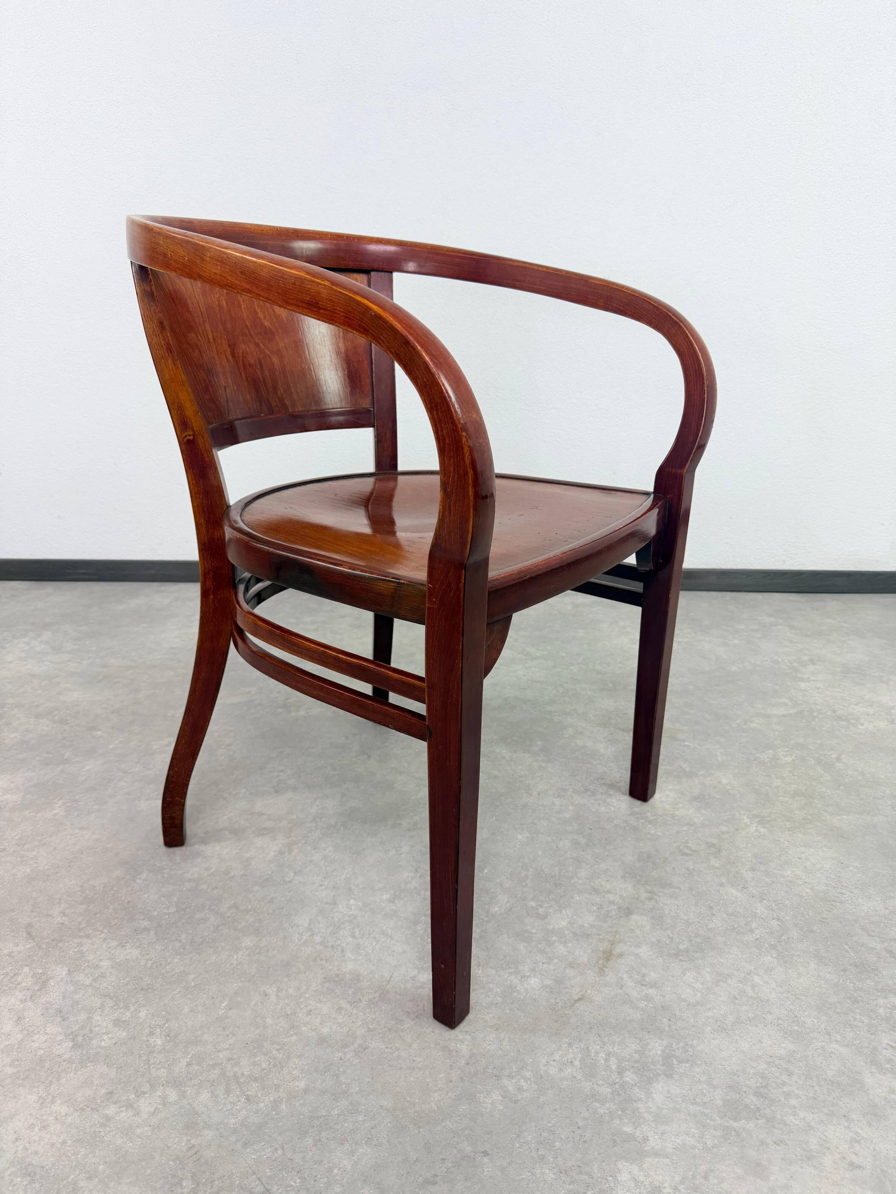 Extremely rare armchairs no. 6521 by Otto Wagner for Thonet