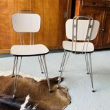 2 formica chairs - eiffel legs