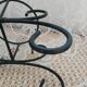 Antique wrought iron plant stand