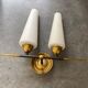 Brass and opaline wall lamp 1950/60