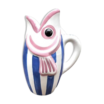 Carafe poisson bleu