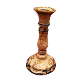 Candlestick faience decor vieux rouen