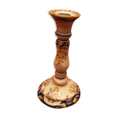 Candlestick faience decor vieux rouen