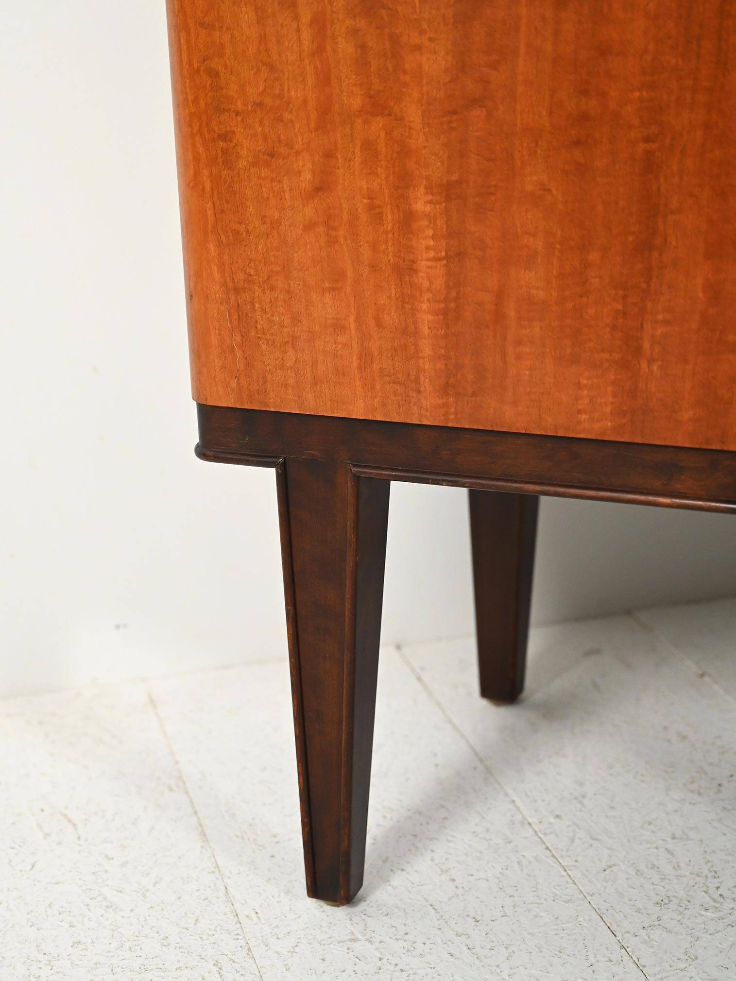 Scandinavian 1940s bar cabinet with inlays