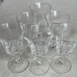 Set of six liquor glasses