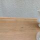 Vintage sideboard in pearl grey patinated oak, wooden top.